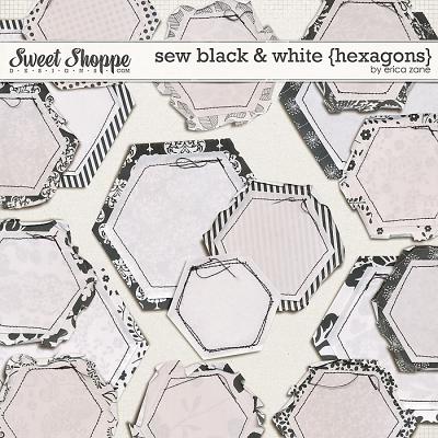 Sew Black & White {Hexagons} by Erica Zane