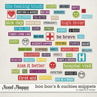 Boo Boo's & Ouchies Snippets by Digilicious Design