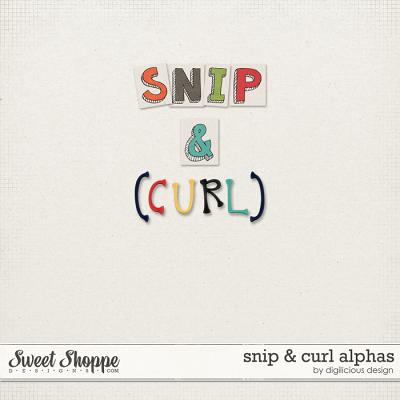 Snip & Curl Alphas by Digilicious Design
