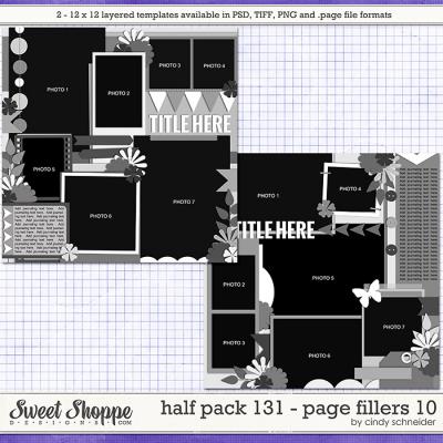 Cindy's Layered Templates - Half Pack 131: Page Fillers 10 by Cindy Schneider