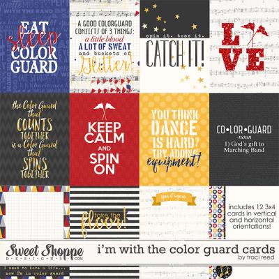 I'm With The Color Guard Cards by Traci Reed