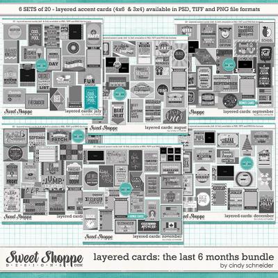 Cindy's Layered Cards - The Last 6 Months Bundle by Cindy Schneider