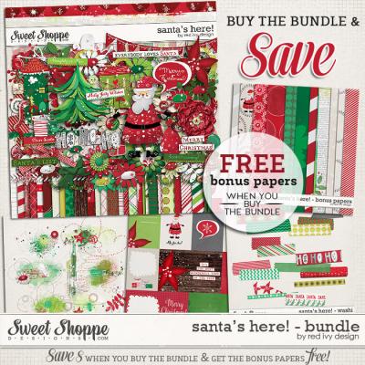 Santa's Here! - Bundle - by Red Ivy Design