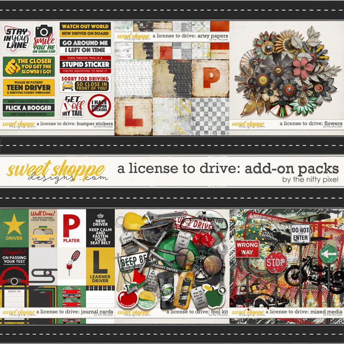 A LICENSE TO DRIVE | ADD-ON PACKS by The Nifty Pixel