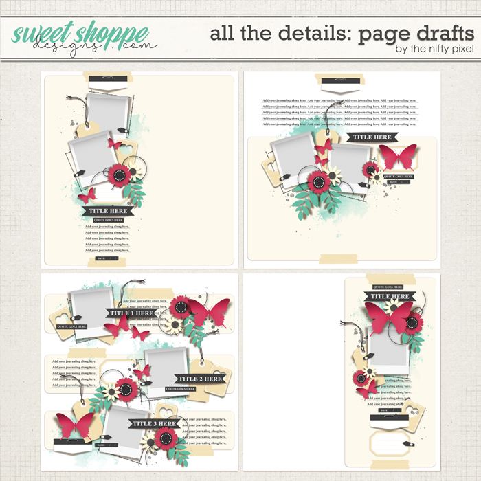 ALL THE DETAILS | PAGE DRAFTS by The Nifty Pixel