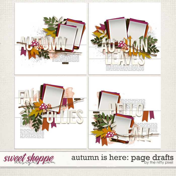 AUTUMN IS HERE | PAGE DRAFTS by The Nifty Pixel