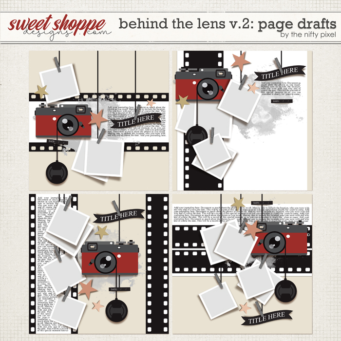 BEHIND THE LENS V.2 | PAGE DRAFTS by The Nifty Pixel BEHIND THE LENS V.2 | PAGE DRAFTS by The Nifty Pixel