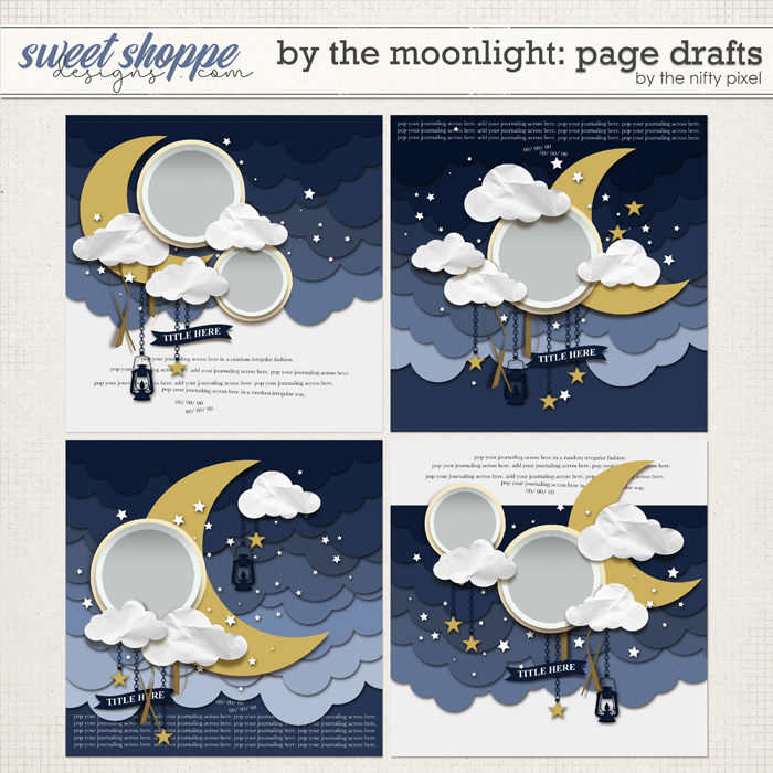 BY THE MOONLIGHT | PAGE DRAFTS by The Nifty Pixel BY THE MOONLIGHT | PAGE DRAFTS by The Nifty Pixel
