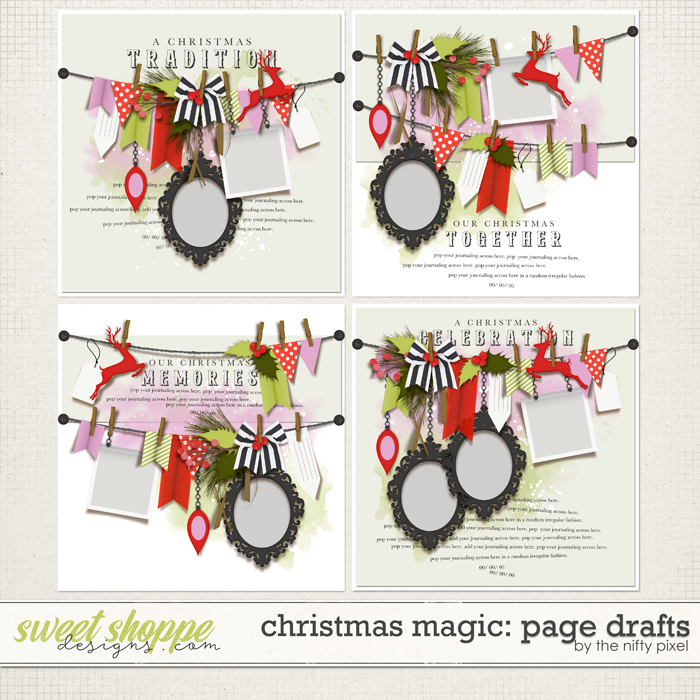 CHRISTMAS MAGIC | PAGE DRAFTS by The Nifty Pixel CHRISTMAS MAGIC | PAGE DRAFTS by The Nifty Pixel