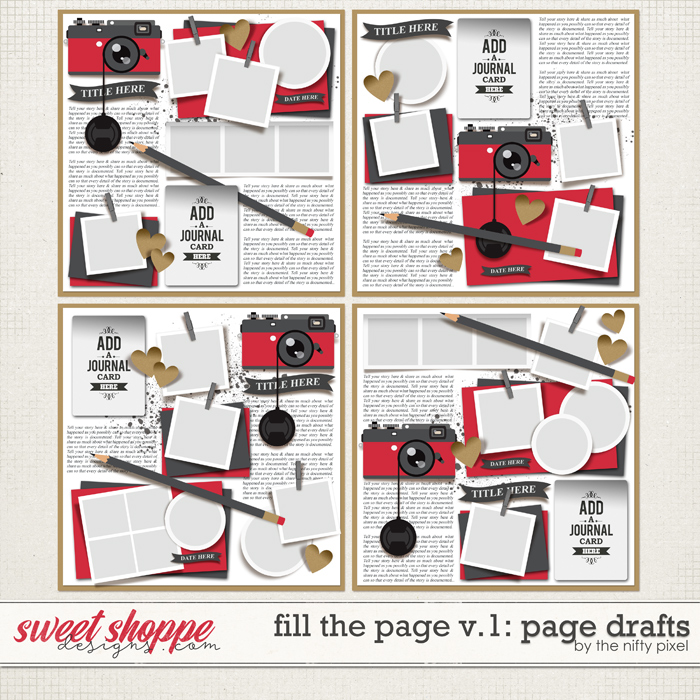 FILL THE PAGE V.1 | PAGE DRAFTS by The Nifty Pixel