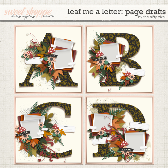 LEAF ME A LETTER V.1 | PAGE DRAFTS by The Nifty Pixel
