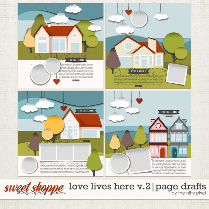 LOVE LIVES HERE V.2 | PAGE DRAFTS by The Nifty Pixel