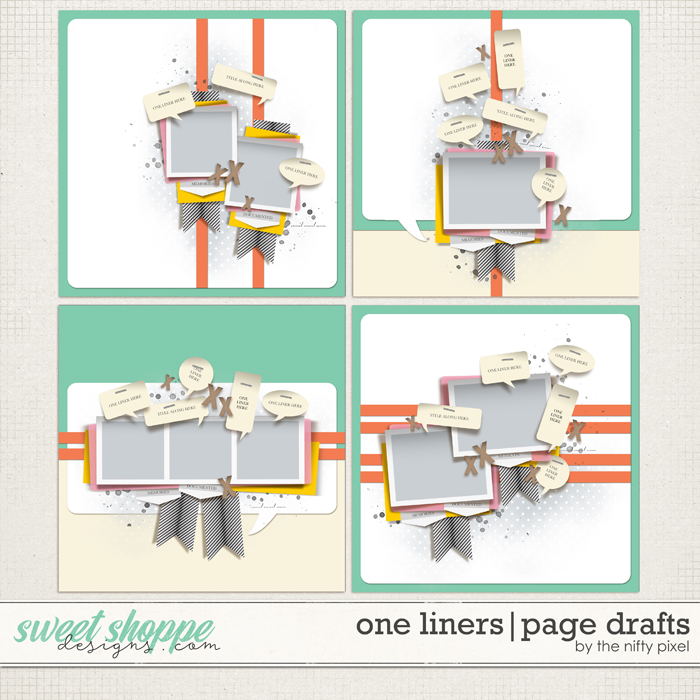 ONE LINERS | PAGE DRAFTS by The Nifty Pixel
