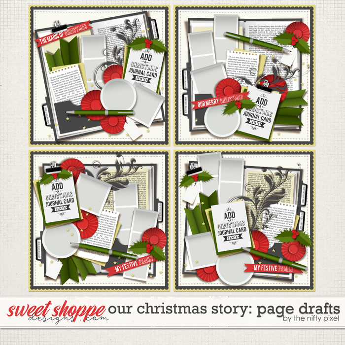 OUR CHRISTMAS STORY | PAGE DRAFTS by The Nifty Pixel OUR CHRISTMAS STORY | PAGE DRAFTS by The Nifty Pixel