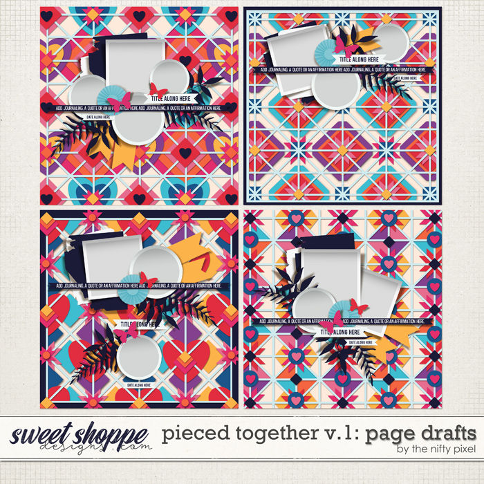 PIECED TOGETHER V.1 | PAGE DRAFTS by The Nifty Pixel