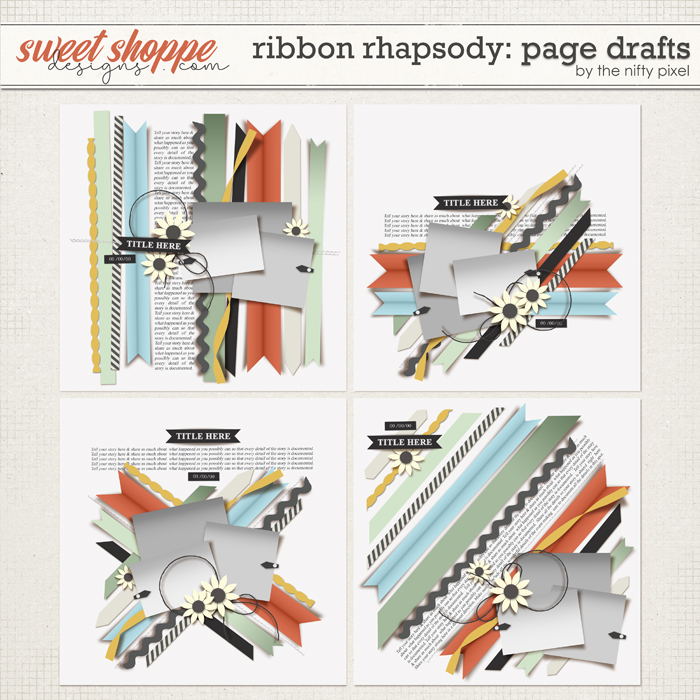 RIBBON RHAPSODY | PAGE DRAFTS by The Nifty Pixel RIBBON RHAPSODY | PAGE DRAFTS by The Nifty Pixel