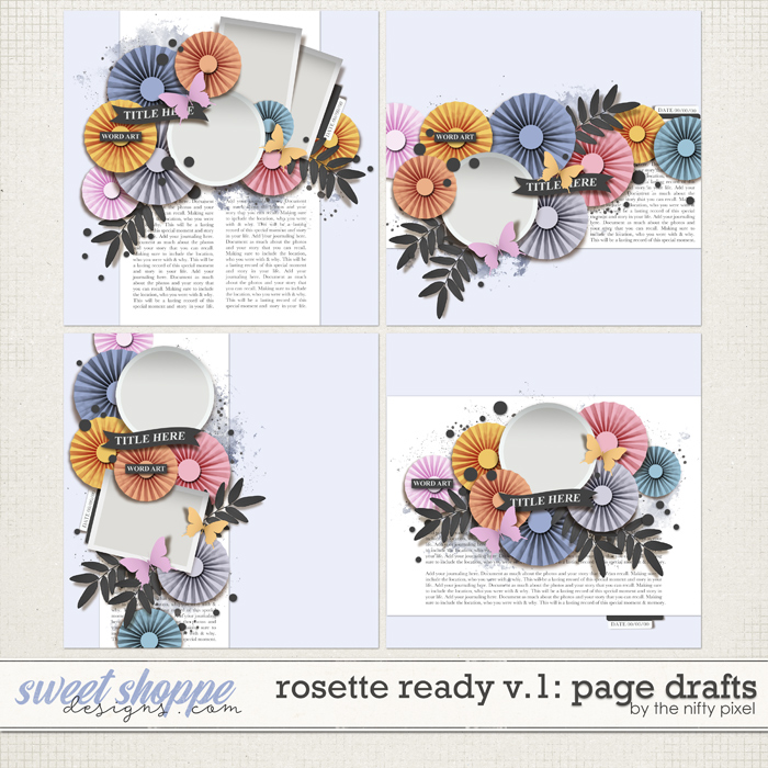 ROSETTE READY V.1 | PAGE DRAFTS by The Nifty Pixel