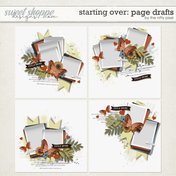 STARTING OVER | PAGE DRAFTS by The Nifty Pixel
