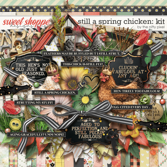 STILL A SPRING CHICKEN | KIT by The Nifty Pixel