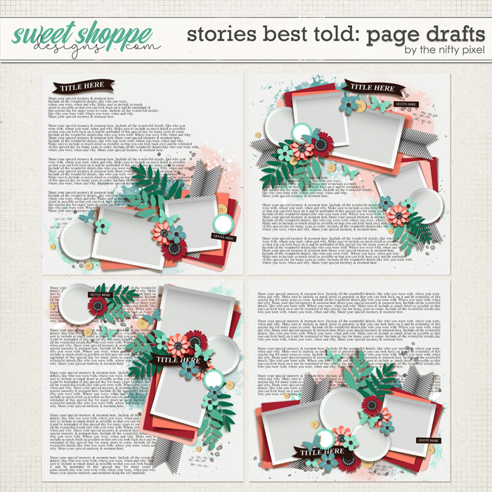 STORIES BEST TOLD | PAGE DRAFTS by The Nifty Pixel STORIES BEST TOLD | PAGE DRAFTS by The Nifty Pixel