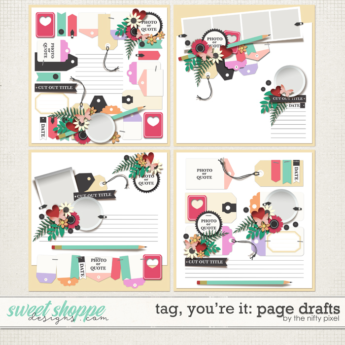 TAG, YOU'RE IT | PAGE DRAFTS by The Nifty Pixel