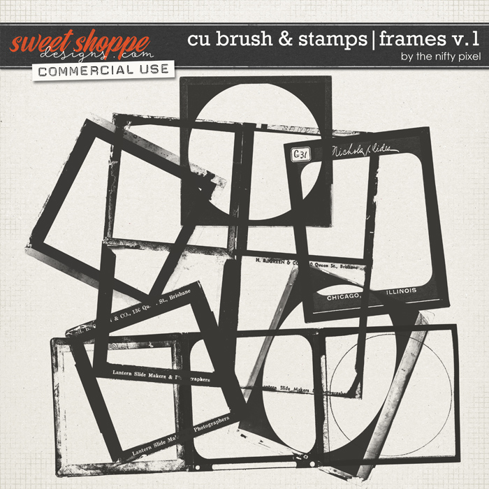 CU BRUSH & STAMPS | FRAMES v.1 by The Nifty Pixel