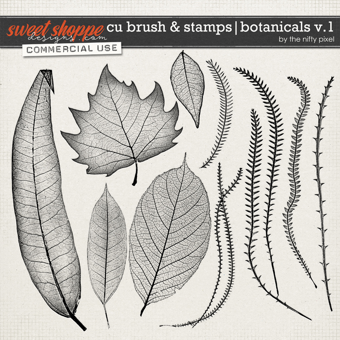 CU BRUSH & STAMPS | BOTANICALS V.1 by The Nifty Pixel