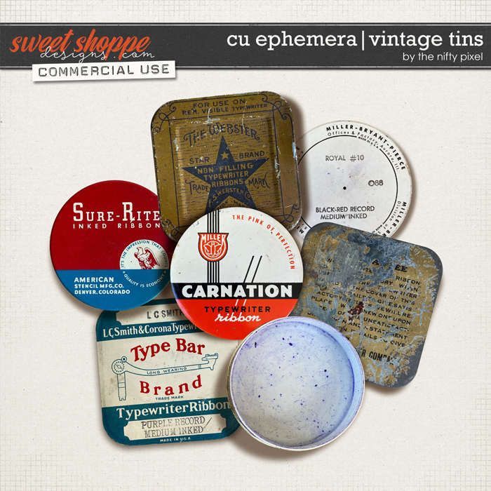 CU EPHEMERA | VINTAGE TINS by The Nifty Pixel