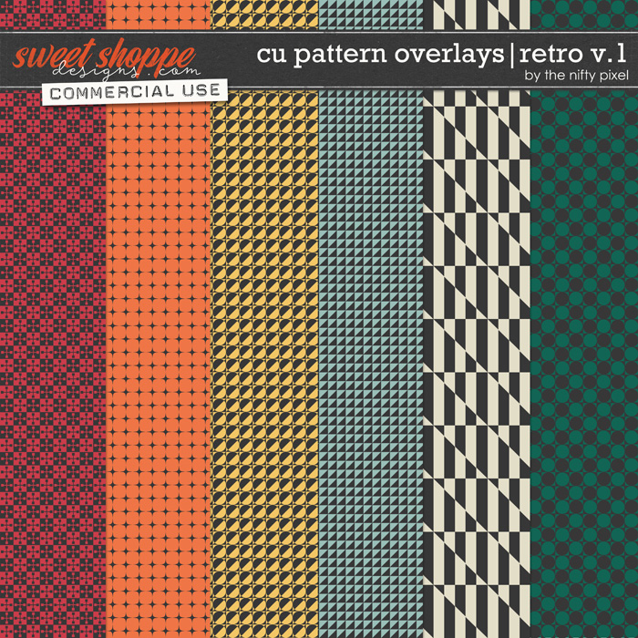 CU PATTERN OVERLAYS | RETRO V.1 by The Nifty Pixel