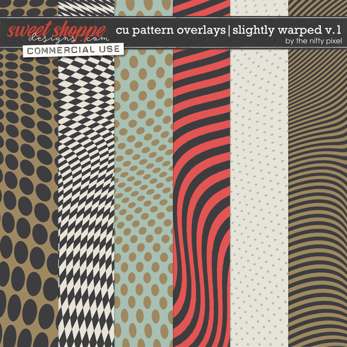 CU PATTERN OVERLAYS | SLIGHTLY WARPED V.1 by The Nifty Pixel