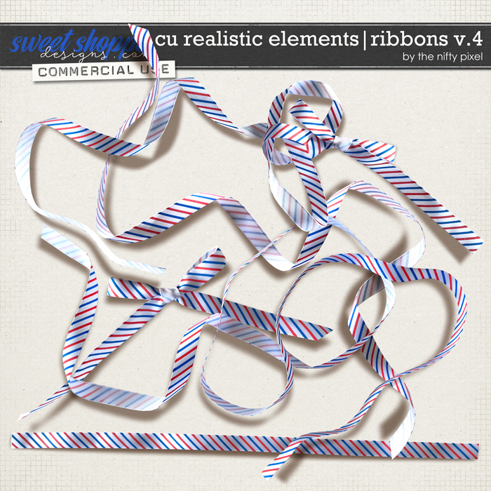 CU REALISTIC ELEMENTS | RIBBONS V.4 by The Nifty Pixel