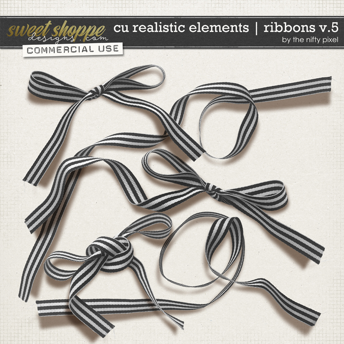 CU REALISTIC ELEMENTS | RIBBON V.5 by The Nifty Pixel