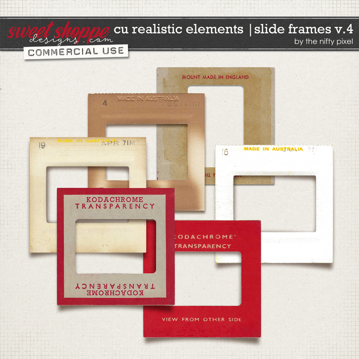 CU REALISTIC ELEMENTS | SLIDE FRAMES V.4 by The Nifty Pixel 
