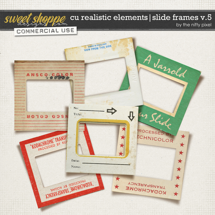 CU REALISTIC ELEMENTS | SLIDE FRAMES V.5 by The Nifty Pixel