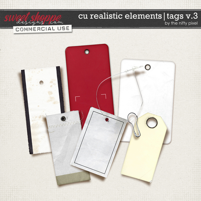 CU REALISTIC ELEMENTS | TAGS V.3 by The Nifty Pixel