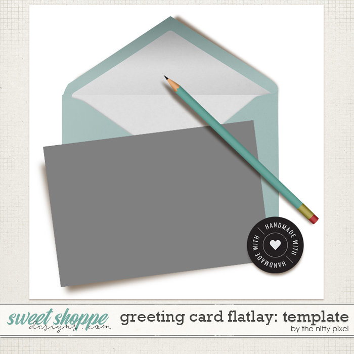 GREETING CARD FLATLAY | TEMPLATE by The Nifty Pixel
