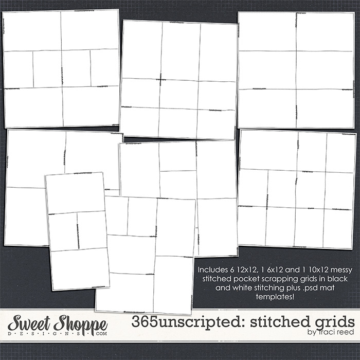 365Unscripted: Stitched Grids 1 by Traci Reed *RE-RELEASE*