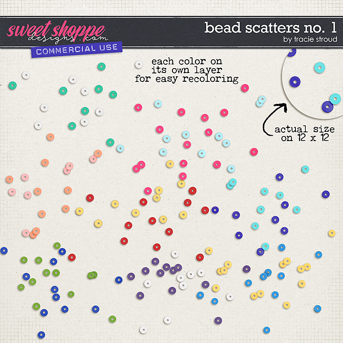 CU Bead Scatters no. 1 by Tracie Stroud
