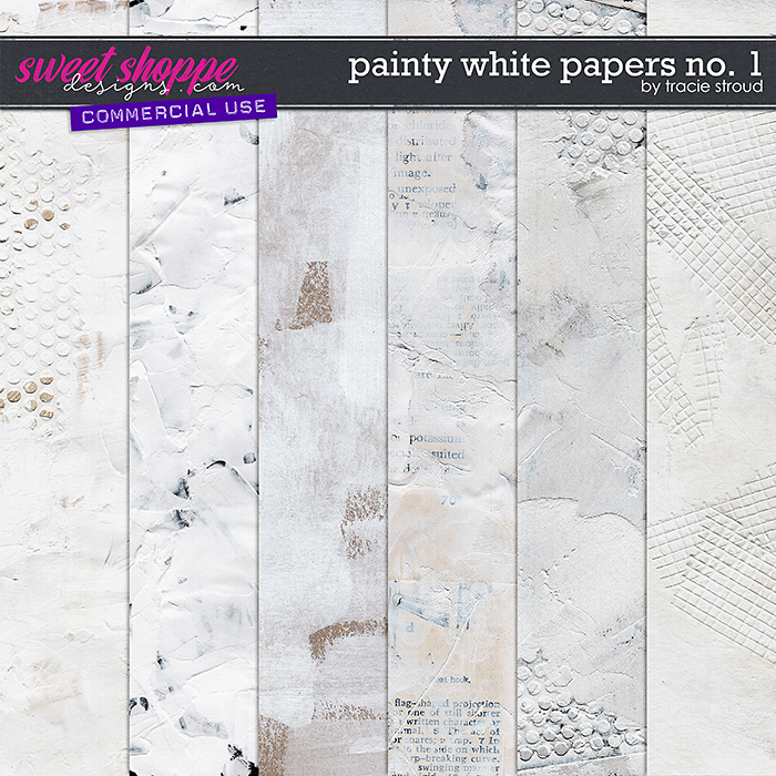 CU Painty White Papers no. 1 by Tracie Stroud