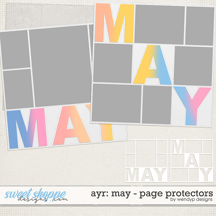 all year round: May - Page protectors by WendyP Designs