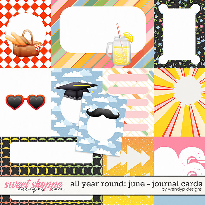 All year round: June - Journal cards by WendyP Designs