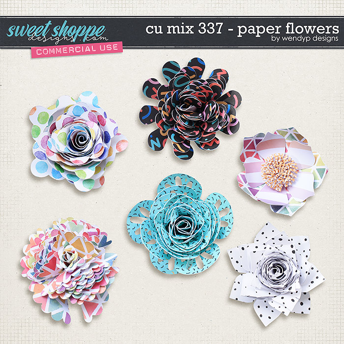 CU Mix 337 - flowers by WendyP Designs