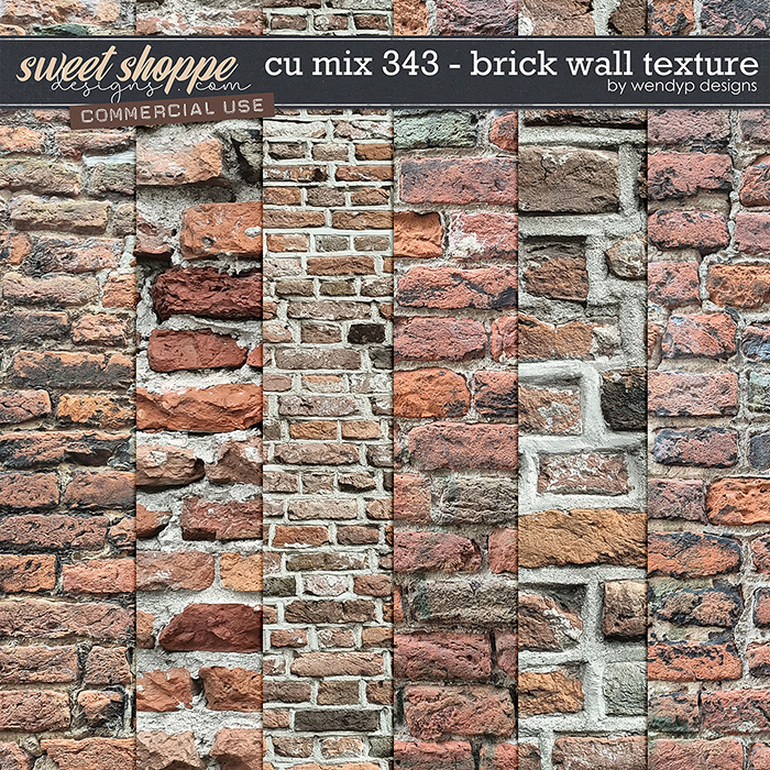 CU Mix 343 - Brick wall texture by WendyP Designs 