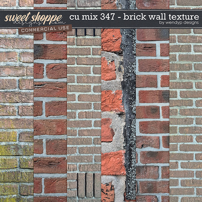 CU Mix 347 -  Brick wall texture by WendyP Designs