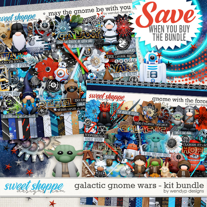 Galactic gnome wars - Kit Bundle by WendyP Designs