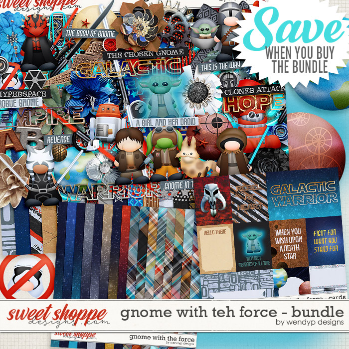 Gnome with the force - Bundle by WendyP Designs