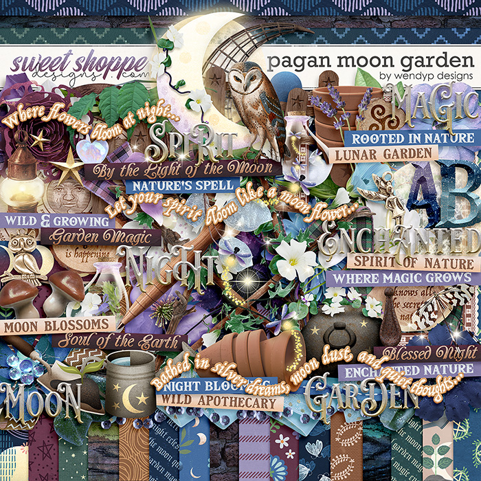Pagan moon garden by WendyP Designs