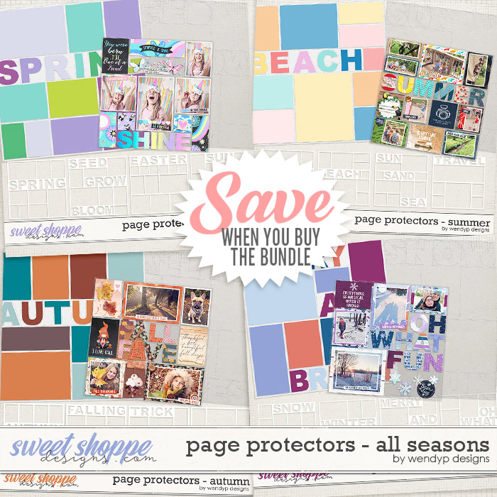 Page protectors - Season Bundle by WendyP Designs