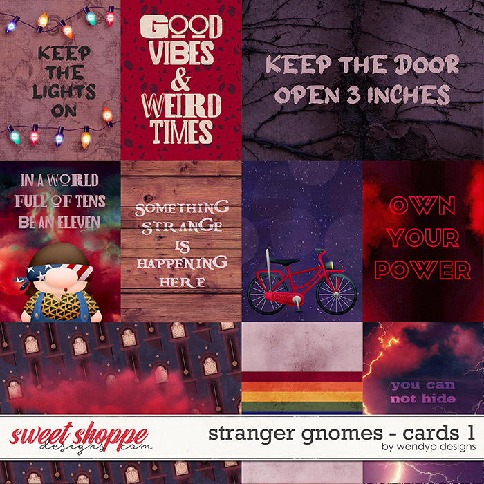 Stranger Gnomes - Cards1 by WendyP Designs Stranger Gnomes - Cards1 by WendyP Designs