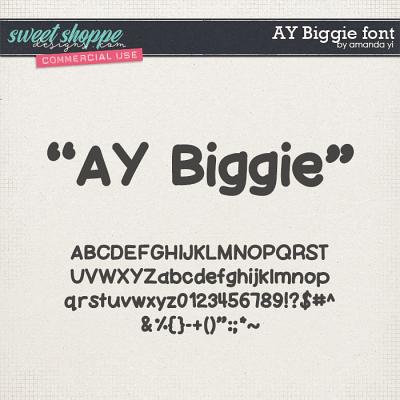 CU AY Biggie font by Amanda Yi